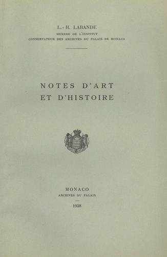 Léon-Honoré Labande - Notes d'art et d'histoire.