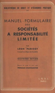 Manuel-formulaire des sociétés à responsabilité limitée
