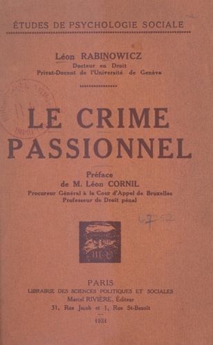 Le crime passionnel