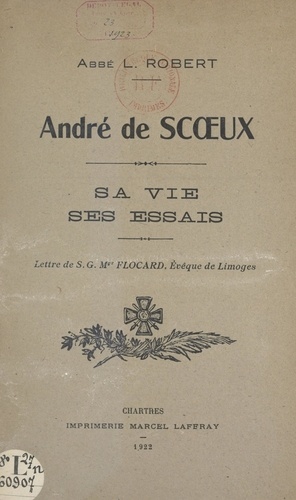 André de Scœux. Sa vie, ses essais