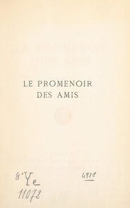 Léon Vérane - Le promenoir des amis.