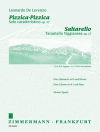 Leonardo de Lorenzo - Saltarello/Pizzica-Pizzica - op. 27/op. 37. flute (clarinet in Bb) and piano..