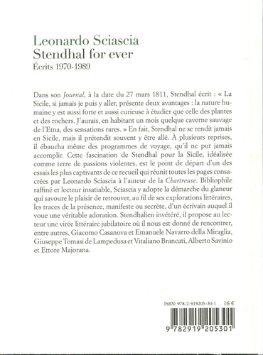 Stendhal for ever. Ecrits 1970-1989