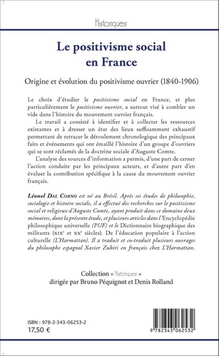 Le positivisme social en France. Origine et évolution du positivisme ouvrier (1840-1906)
