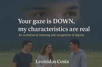 Your gaze is DOWN, my characteristics are real.