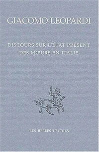 Discours sur l'état présent des moeurs en Italie