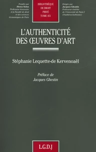 L'authenticité des oeuvres d'art