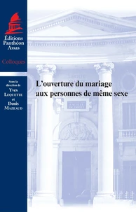 L'ouverture du mariage aux personnes de même sexe