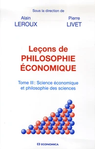Leçons de philosophie économique