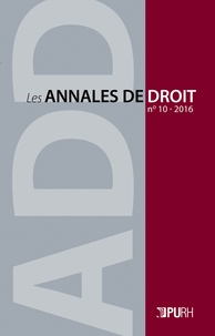 Vanessa Brochot et Guillaume Tusseau - Les Annales de droit N° 10/2016 : .