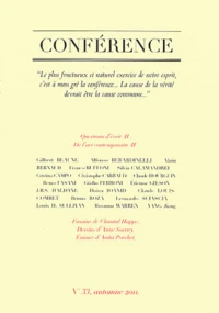 Conférence N° 33, Automne 2011