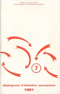Dialogues d'histoire ancienne N° 7-1981