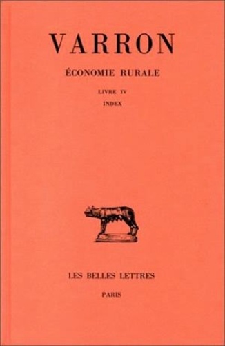  Varron - Economie rurale Livre III, [Index] : Économie rurale - Livre III, [Index].