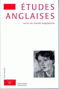 Etudes anglaises N° 60/1, janvier-mars 2007
