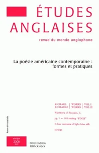 La poésie américaine contemporaine : formes et pratiques