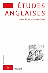 Etudes anglaises N° 65/3, juillet-septembre 2012