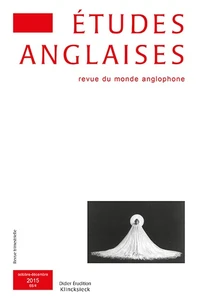 Etudes anglaises N° 68/4, octobre-décembre 2015