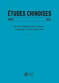 La vertu administrative à l'oeuvre : hommage à Pierre-Etienne Will