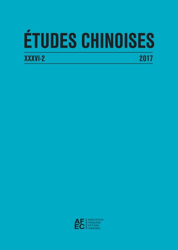 Collectif Collectif - Etudes chinoises N° 36/2 : .
