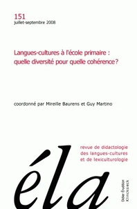 Langues-cultures à l'école primaire : quelle diversité pour quelle cohérence ?