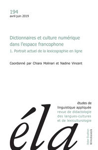 Dictionnaires et culture numérique dans l'espace francophone
