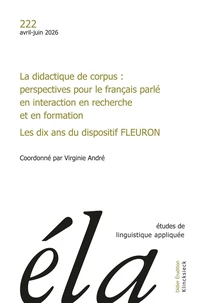 La didactique de corpus : perspectives pour le français