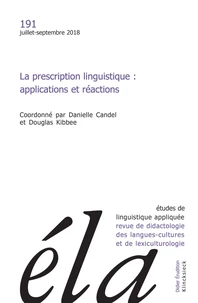 La prescription linguistique :