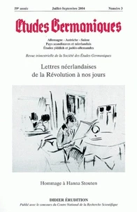 Lettres néerlandaises de la Révolution à nos jours