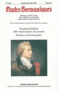 Friedrich Schiller 200e anniversaire de sa mort