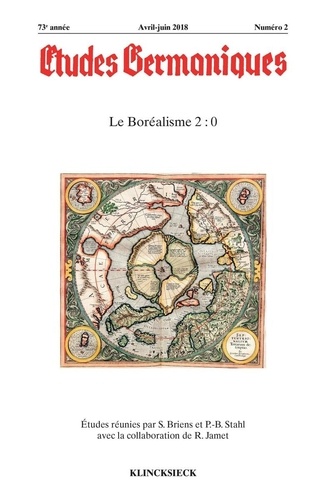 Sylvain Briens et Pierre-Brice Stahl - Etudes Germaniques N° 290, 2/2018 : Le boréalisme 2.0.