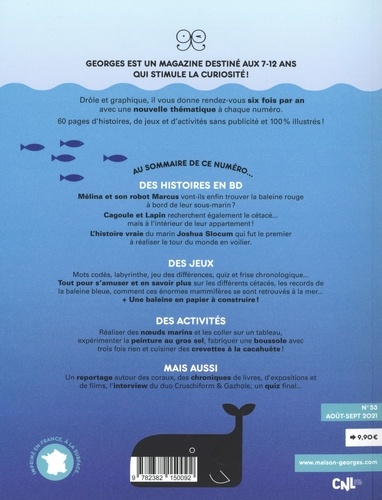 Georges N° 53, août-septembre 2021 Baleine