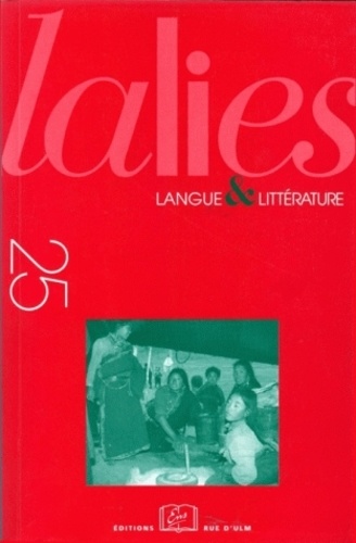 Nicolas Tournadre et Larry F. Norman - Lalies N° 25/2005 : .