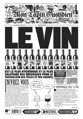 Patrice Killoffer et Jean-Yves Duhoo - Mon Lapin Quotidien N° 12, novembre 2019 : Le vin.