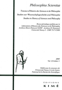 Pascal Engel - Philosophia Scientiae Volume 13 N° 1/2009 : .