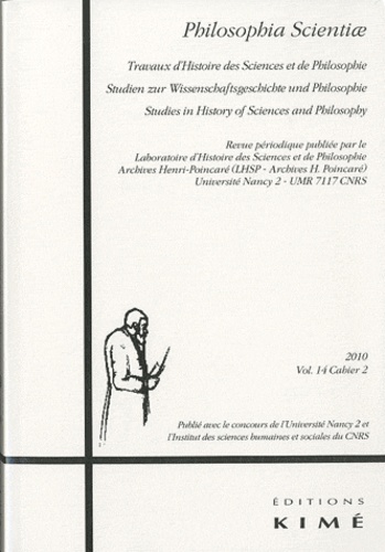 Simone Mazauric et Louis Rougier - Philosophia Scientiae Volume 14 N° 2/2010 : .