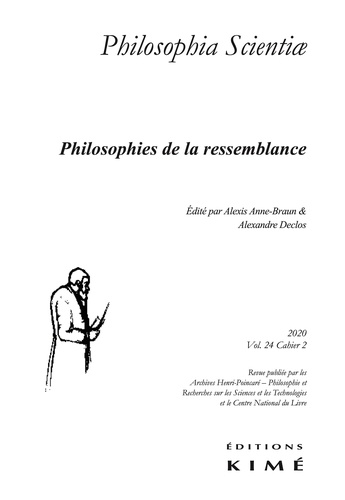 Manuel Rebuschi - Philosophia Scientiae Volume 24 N° 2/2020 : Philosophies de la ressemblance.