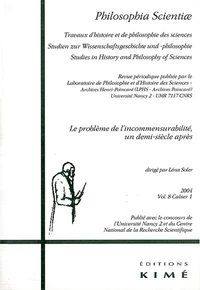 Le problème de l'incommensurabilité, un demi-siècle après