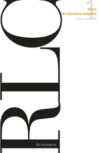 Revue de littérature comparée N° 1/2022