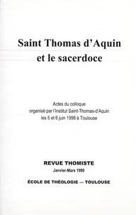 Revue thomiste N° 1/1999, janvier-mars 1999