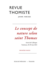Le concept de nature selon saint Thomas