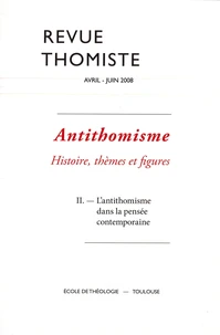 Revue thomiste N° 2/2008, avril-juin 2008