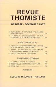 Revue thomiste N° 4/1997