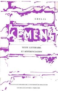 Texte littéraire et référenciation