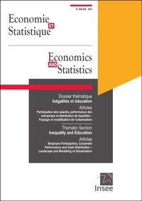  INSEE - Economie et statistique N° 528-529/2021 : Inégalités et éducation.