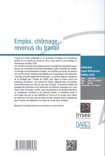 Emploi, chômage, revenus du travail  Edition 2020