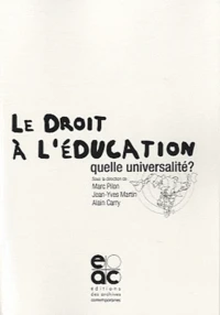 Le droit à l'éducation : quelle universalité ?