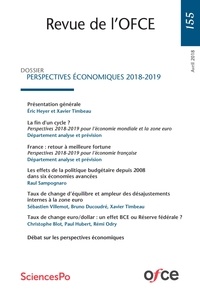  OFCE - Revue de l'OFCE  : N° 155 : PERSPECTIVES ÉCONOMIQUES 2018-2019.