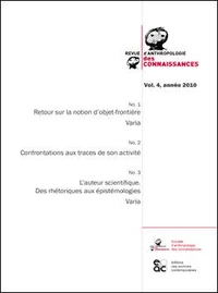 Revue d'anthropologie des connaissances N° 4, 2010