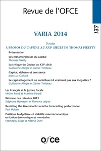  OFCE - Revue de l'OFCE 2014 : Varia.