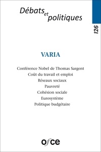  OFCE - Revue de l'OFCE N° 126 : Varia.